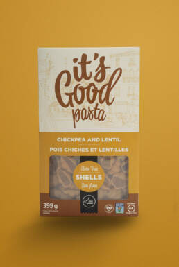 National Pasta Chickpea and Lentil pack design