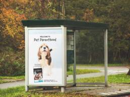 Pet Valu bus stop advertisement